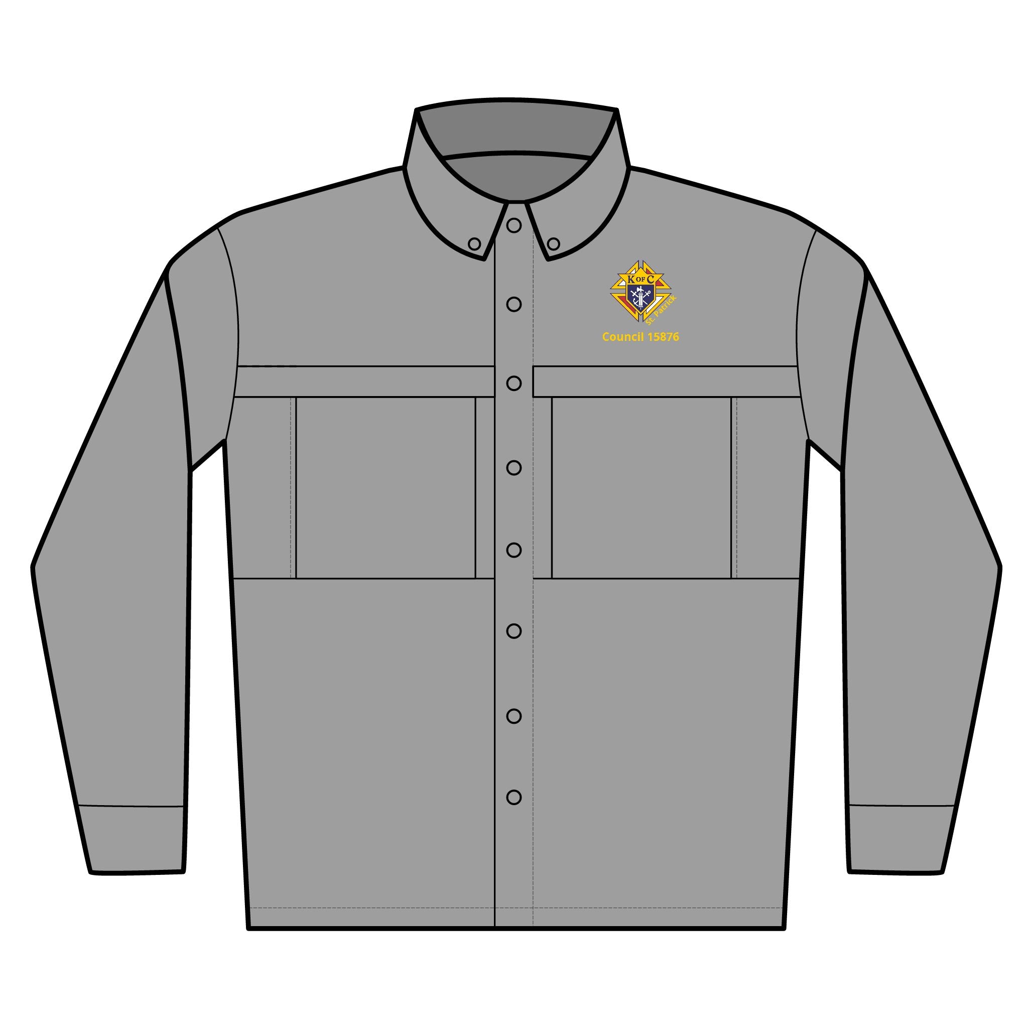 Embroidered Work Shirt — Port Authority Men’s Long Sleeve UV Daybreak