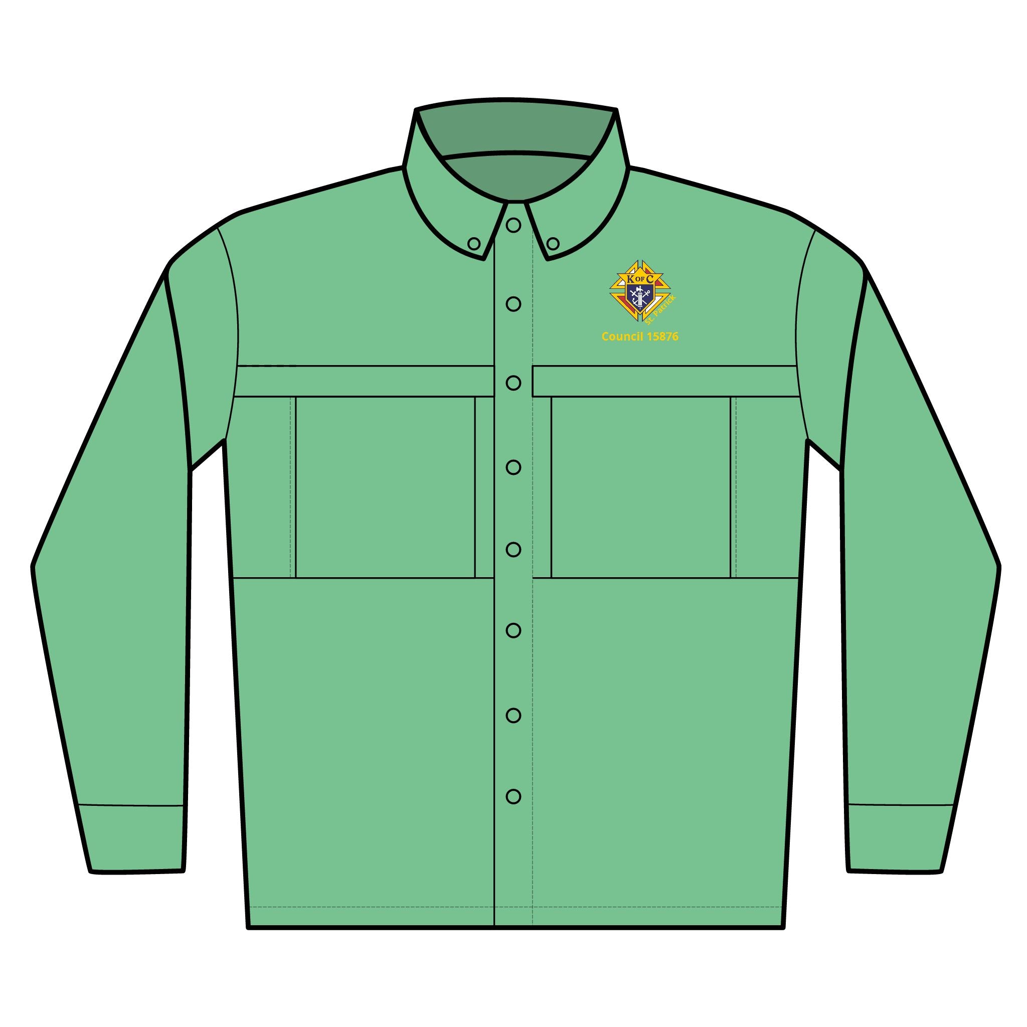 Embroidered Work Shirt — Port Authority Men’s Long Sleeve UV Daybreak