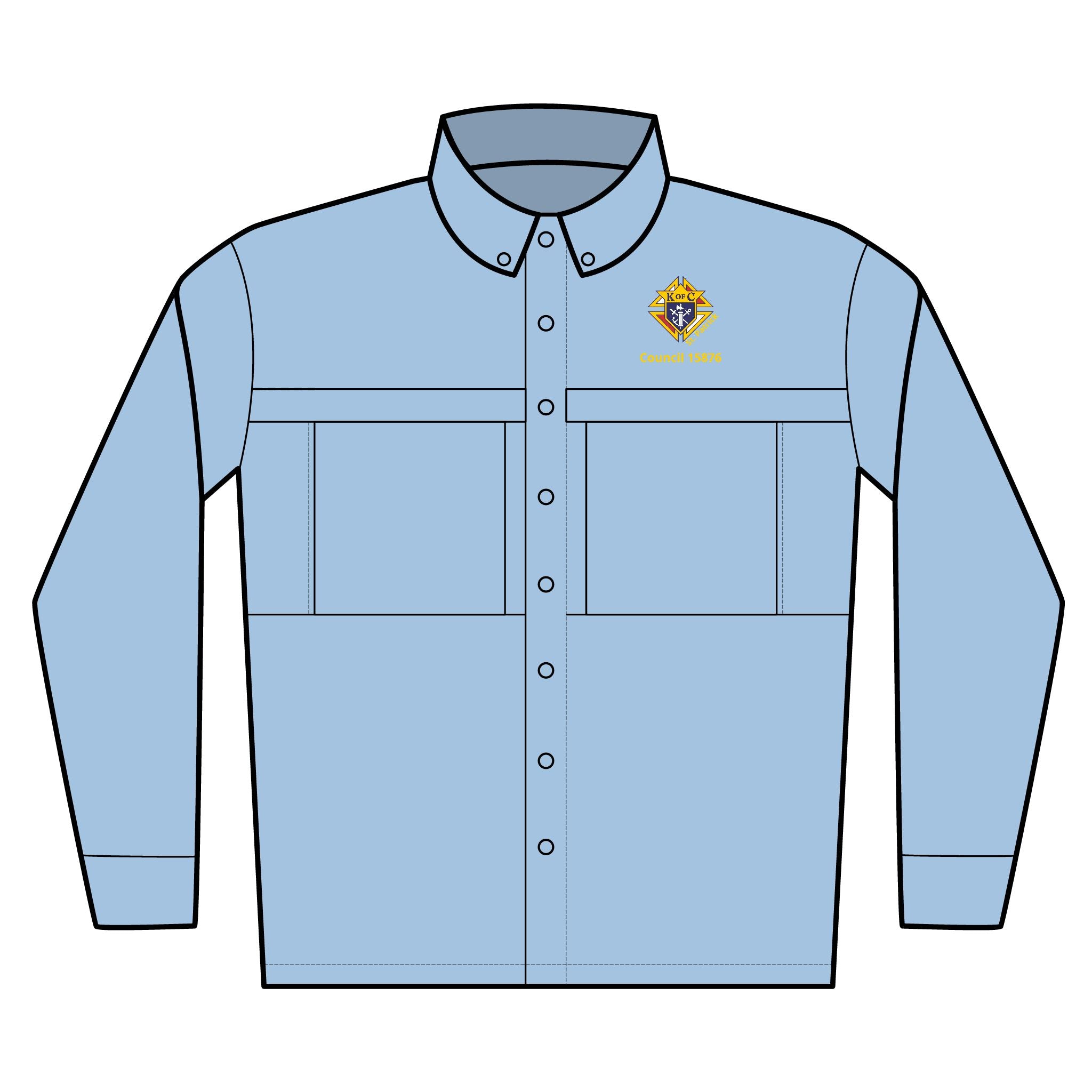 Embroidered Work Shirt — Port Authority Men’s Long Sleeve UV Daybreak